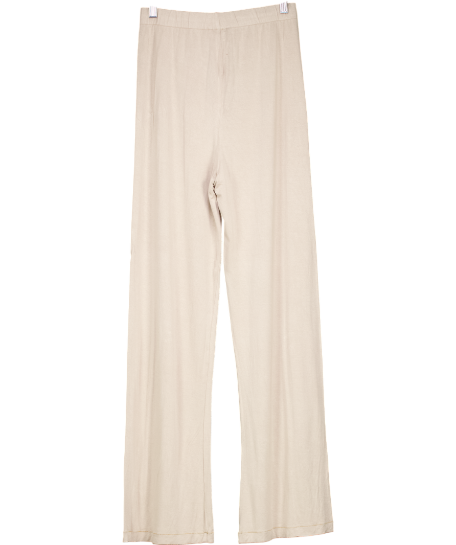 SKIMS Beige Straight Leg Trousers UK S