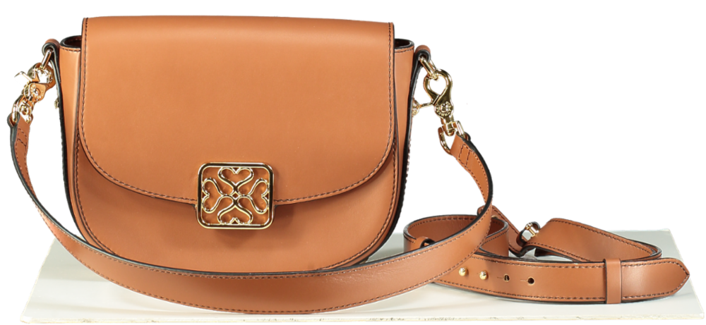 Strathberry Bay Tan Leather Crossbody Bag