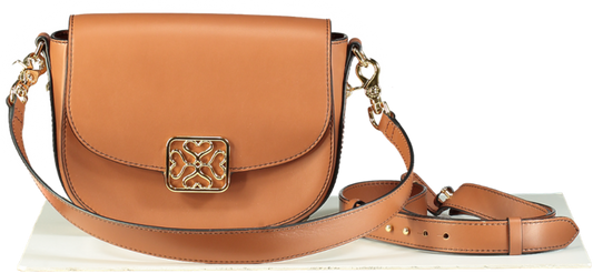 Strathberry Bay Tan Leather Crossbody Bag