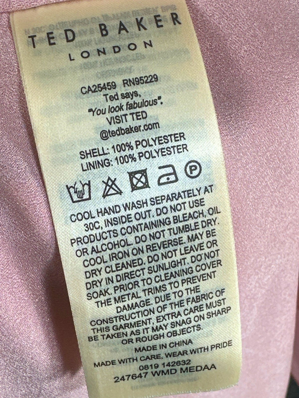 Ted Baker Pink Floral Maxi Dress UK 8