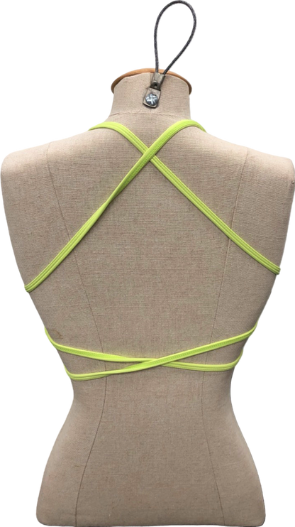 Another Version Green Strappy Sports Bra UK L