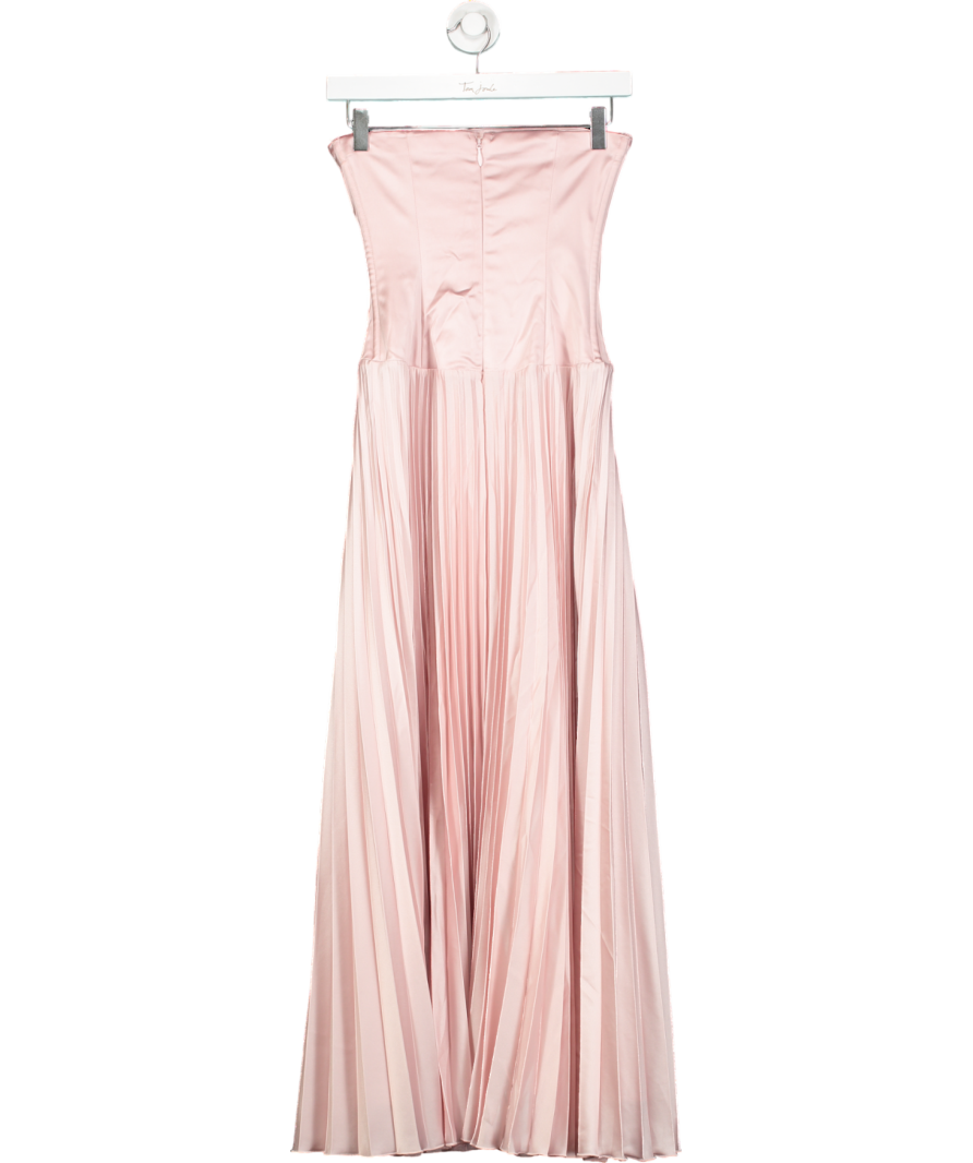 Abercrombie & Fitch Pink Strapless Flowy Maxi Dress UK XS