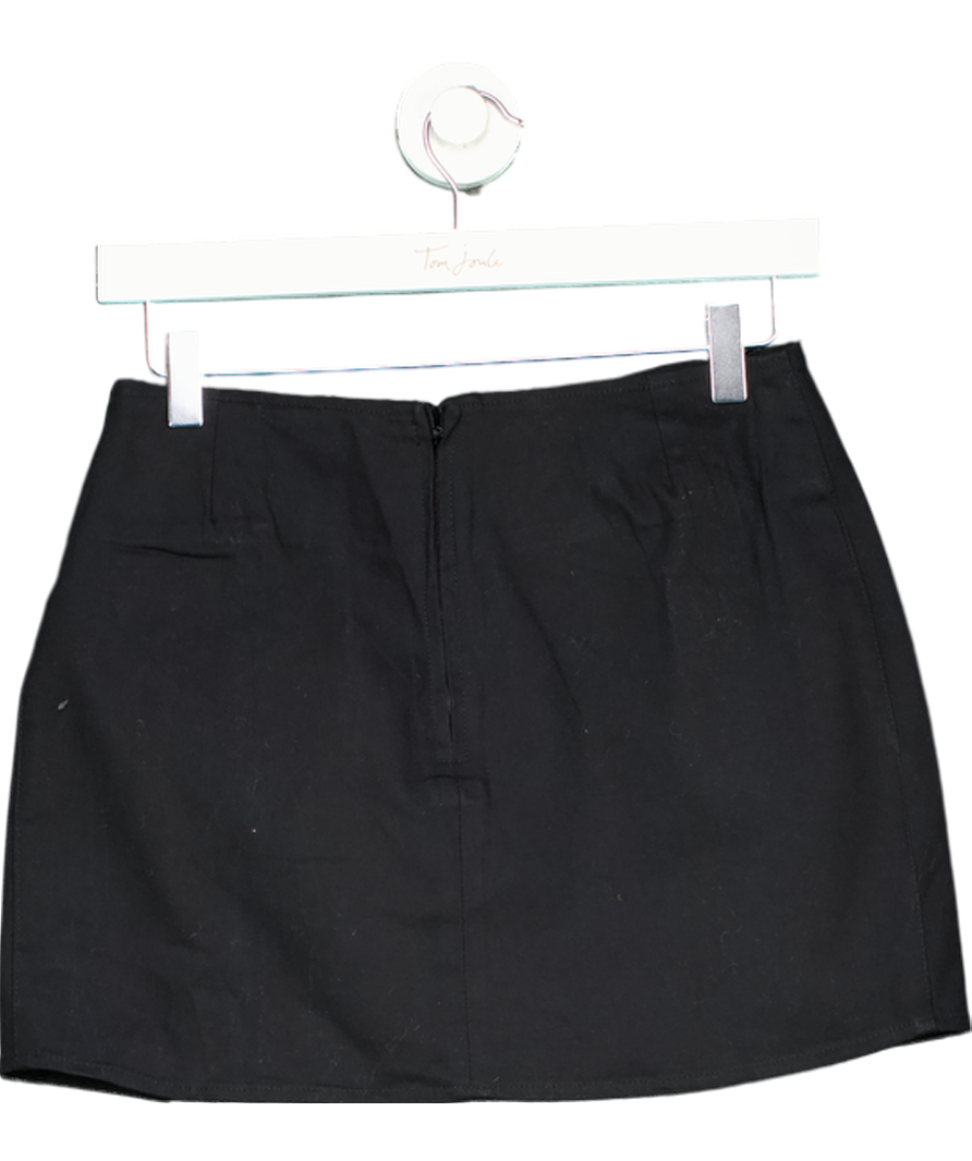 Motel Pelma Mini Skirt In Twill Black UK 10