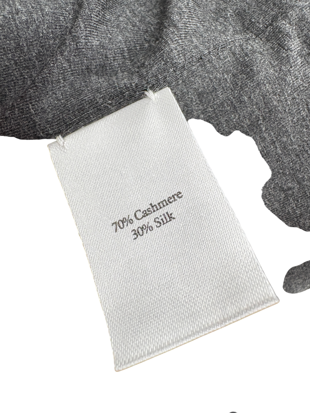 N.Peal Grey Cashmere Silk Jacket UK L