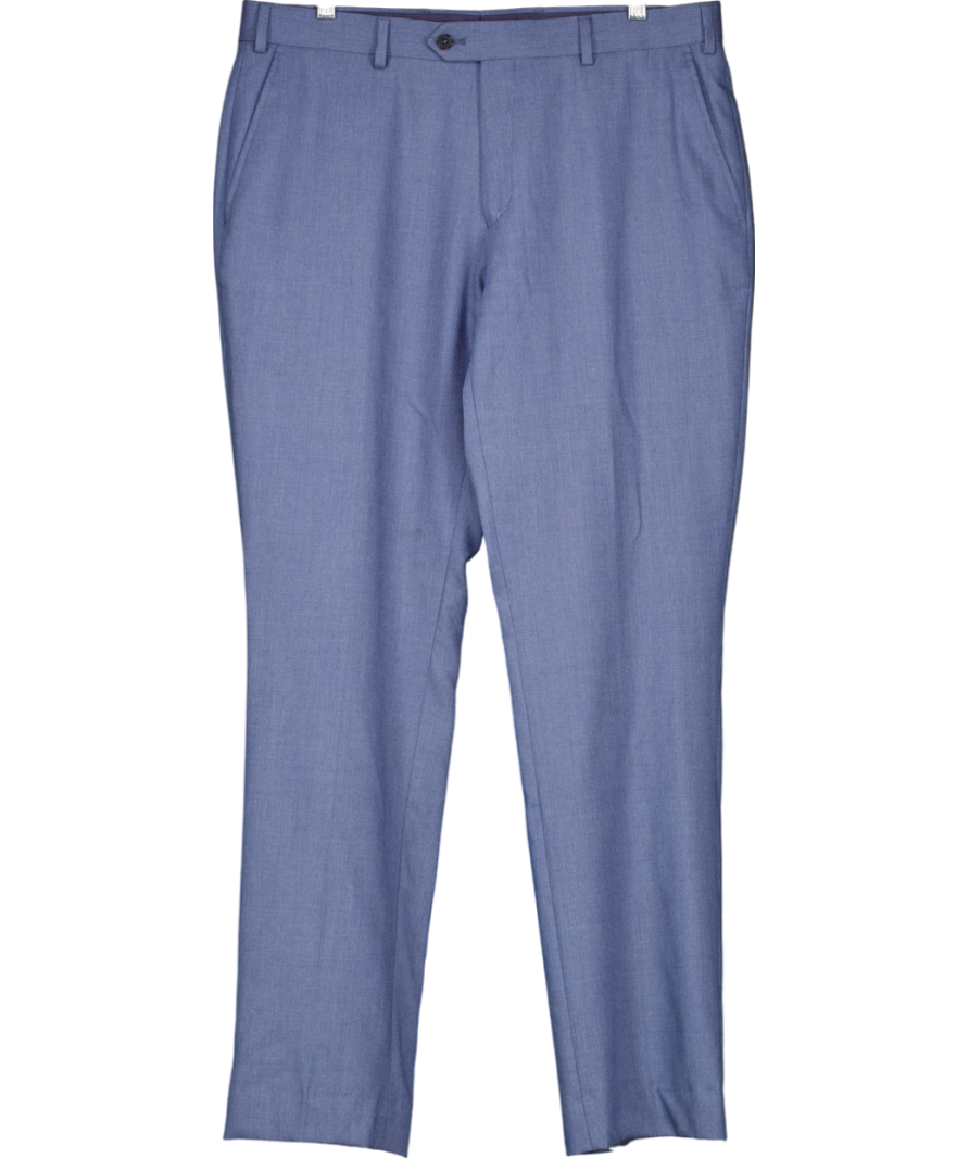 Charles Tyrwhitt Blue Wool Suit Trousers W36