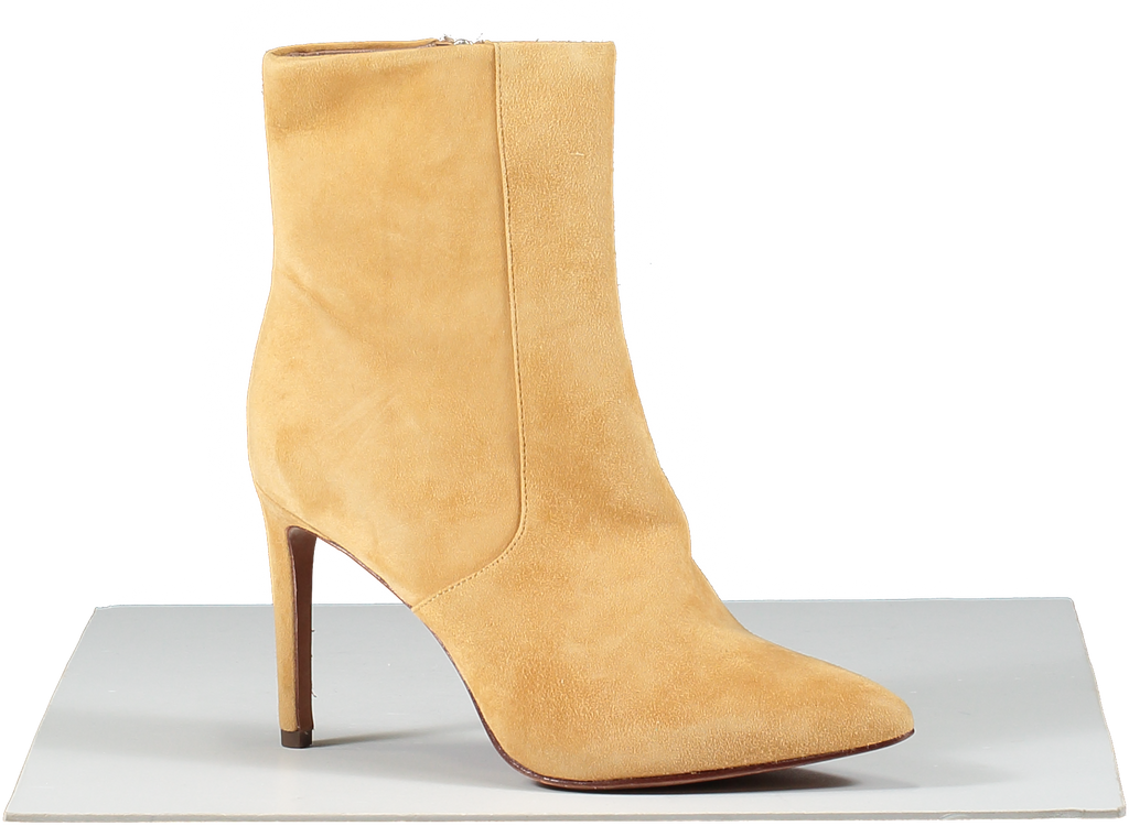 BCBGMAXAZRIA Brown Leather Line Heeled Boots UK 4.5 EU 37.5 👠