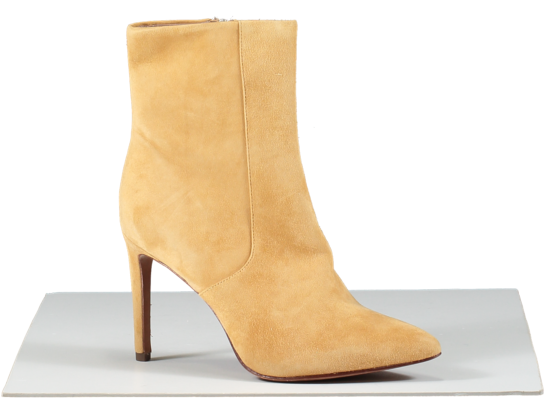 BCBGMAXAZRIA Brown Leather Line Heeled Boots UK 4.5 EU 37.5 👠