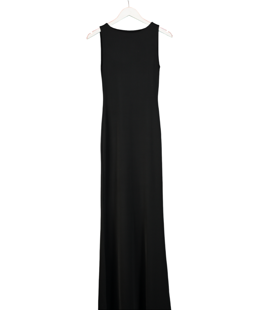 Meshki Black Tarna Sleeveless Slinky Maxi Dress UK XS