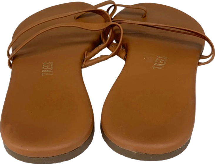 TKEES Brown Leather Sandals UK 5.5