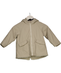 ZARA Kids Beige Fur Lined Rain Coat With Hood 3 Years