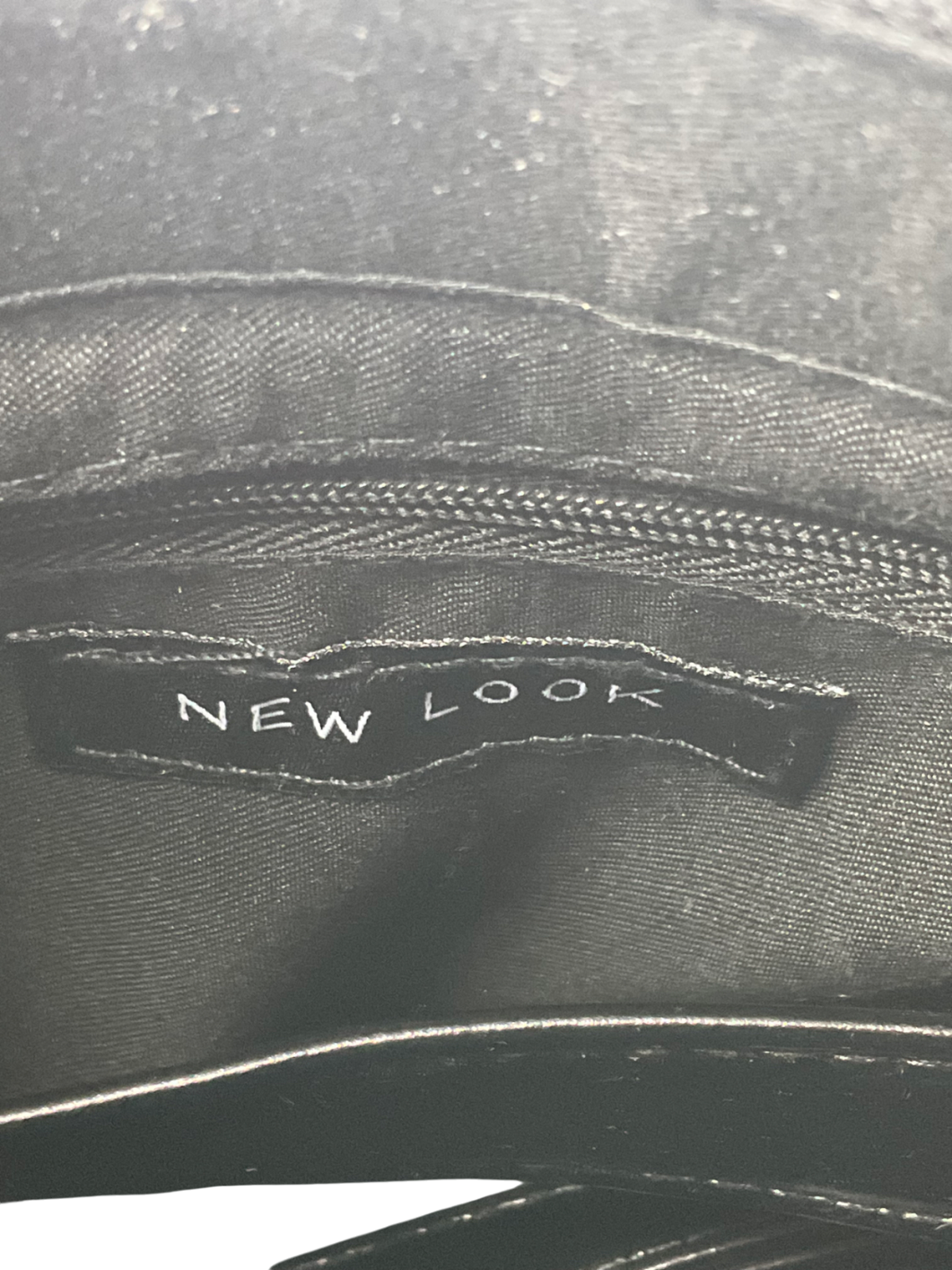 New Look Black Weave Crossbody Grab Bag One Size