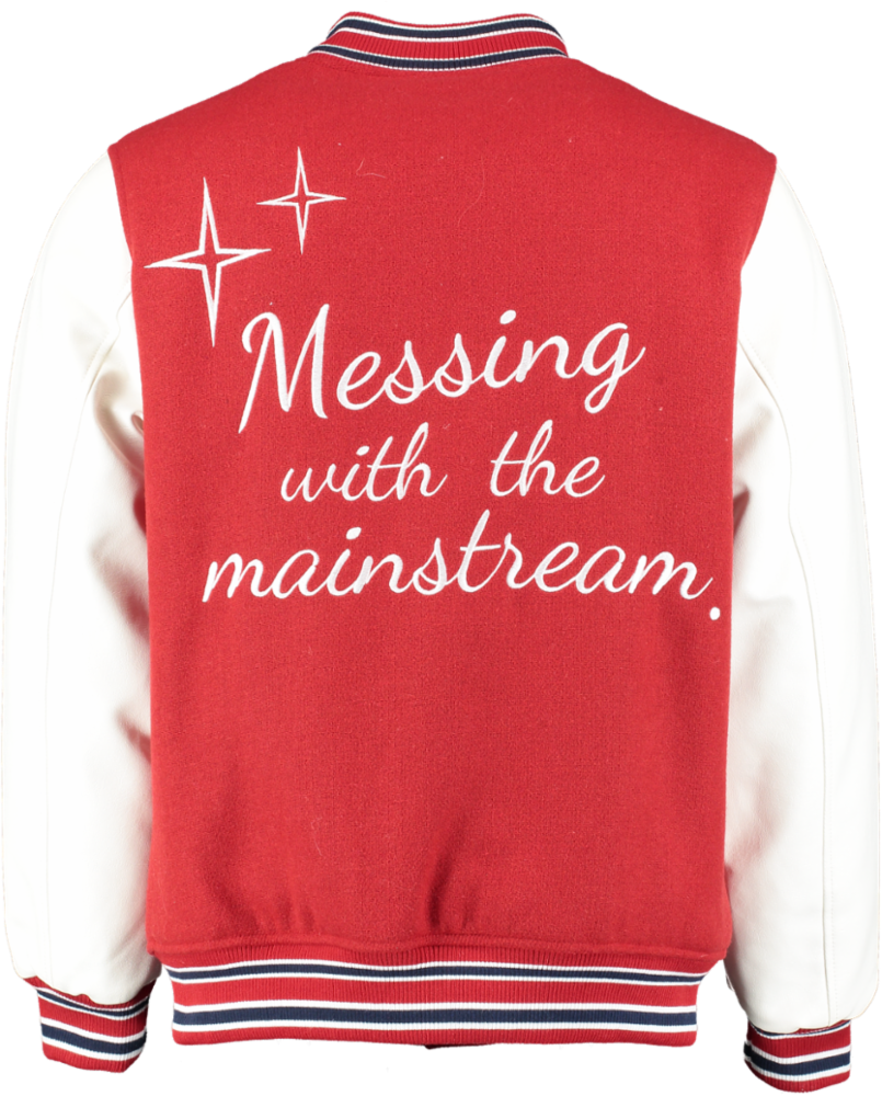 ZARA Red Varsity Bomber Jacket With Patches UK M