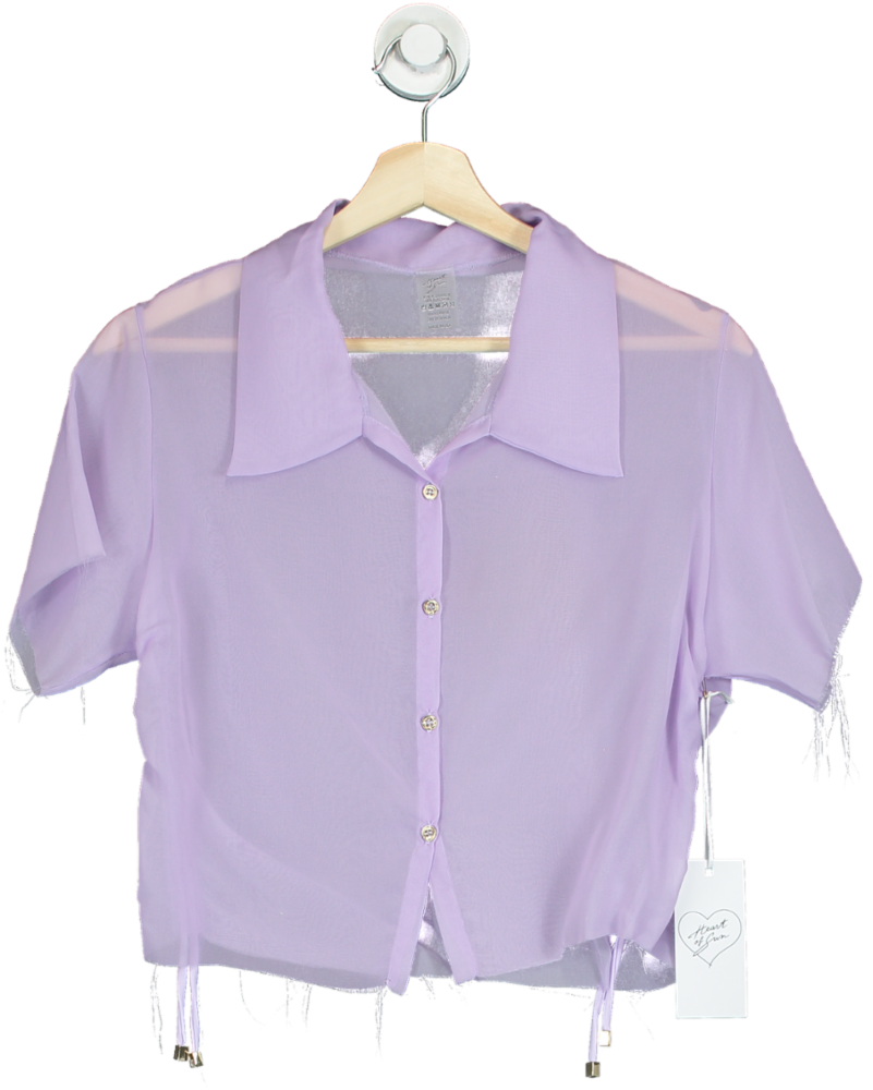 Heart of Sun Lavender Sheer Cover-Up Top One Size
