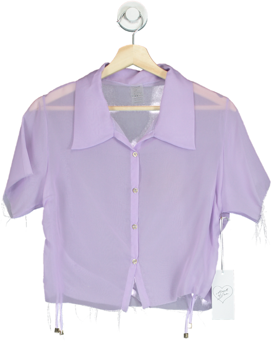 Heart of Sun Lavender Sheer Cover-Up Top One Size