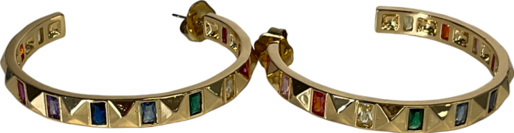 MeMe Metallic Rockin' Rainbow Earrings