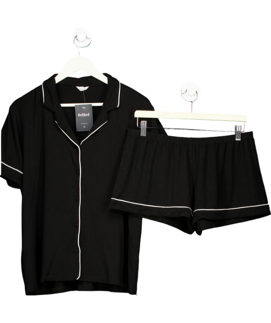 Dore & Rose Black Premium Modal Pj Set UK M