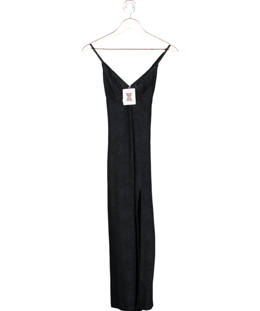 Savage X fenty Black Lace Stretch Sleep Maxi Dress UK 8