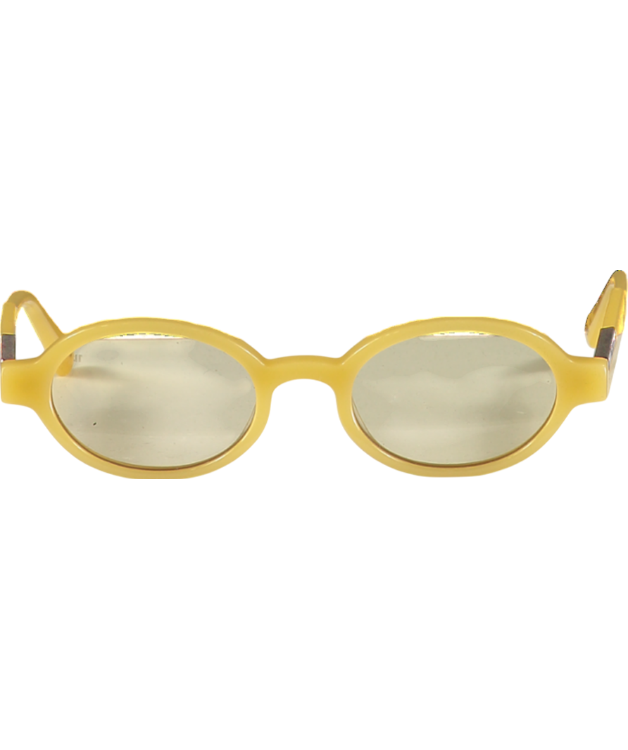 Jimmy Fairly The Elvie Yellow Sunglasses In Case One Size