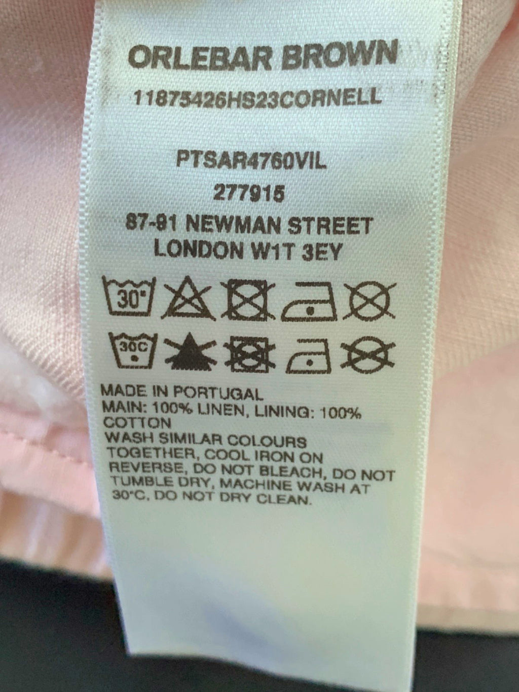 Orlebar Brown Pink Cornell Shorts W32