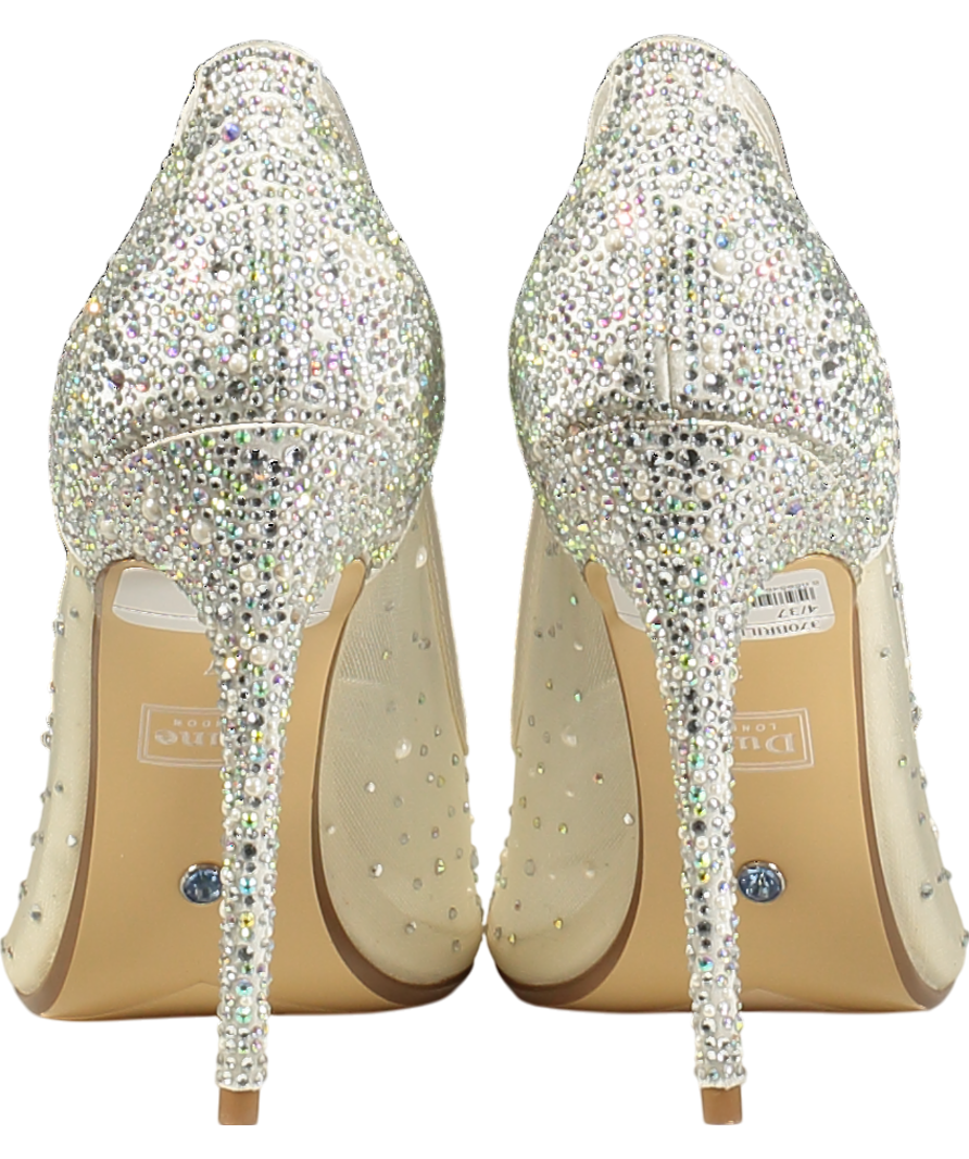 Dune White 'brightest' Court Shoes UK 4 EU 37 👠