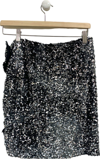 Hugo Boss Black Sequin Mini Skirt UK 8