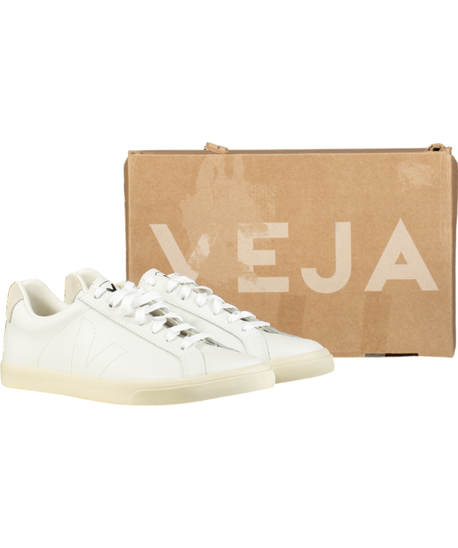 VEJA White Esplar Leather Trainers UK 7 EU 40 👠