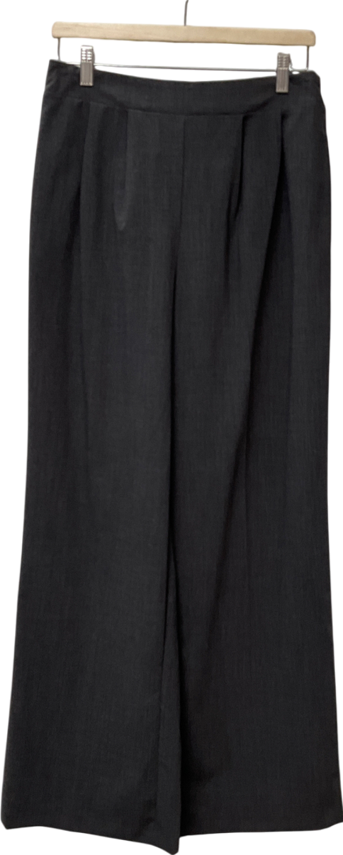 New Look Grey Wide Leg Trousers UK 12
