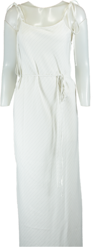 The Frankie Shop White Striped Maxi Dress UK XS/S