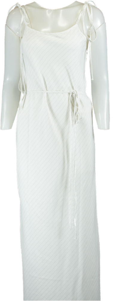 The Frankie Shop White Striped Maxi Dress UK XS/S