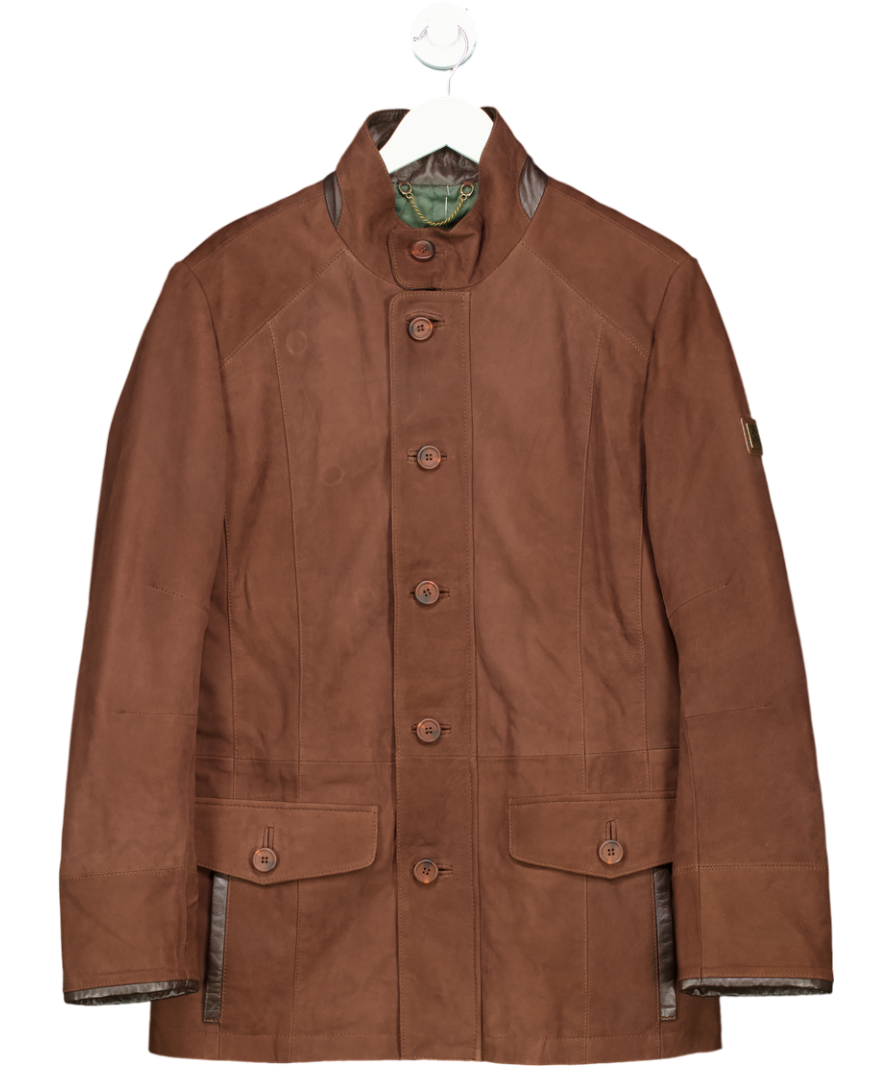 Dubarry Brown Moore Leather Jacket - Walnut UK M