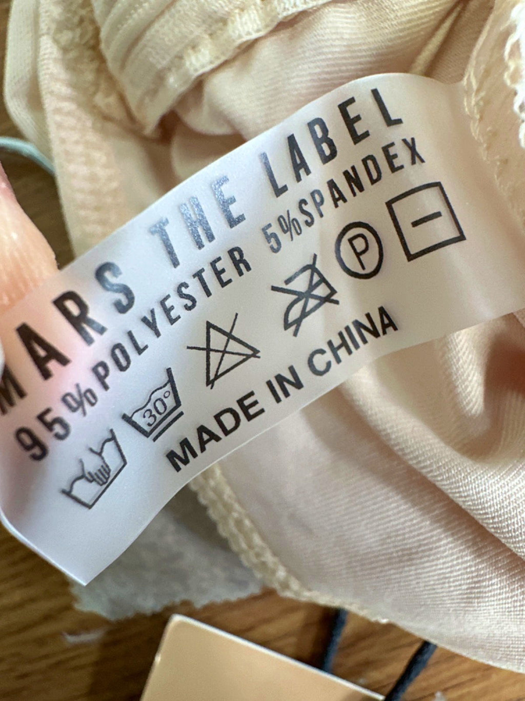 Mars The Label Off White Mesh Sleeve Knot Detail Co Ord UK 6