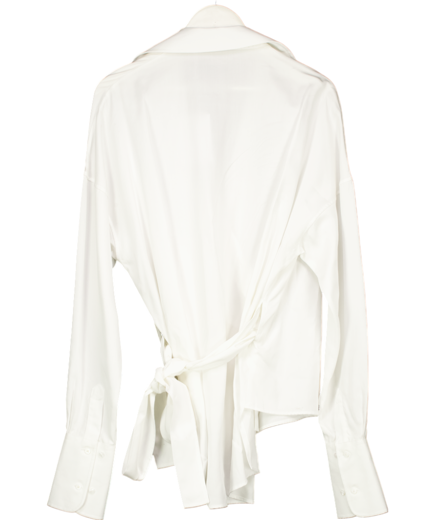WNU White Off-white X Felicity Kay Wrap Shirt UK M