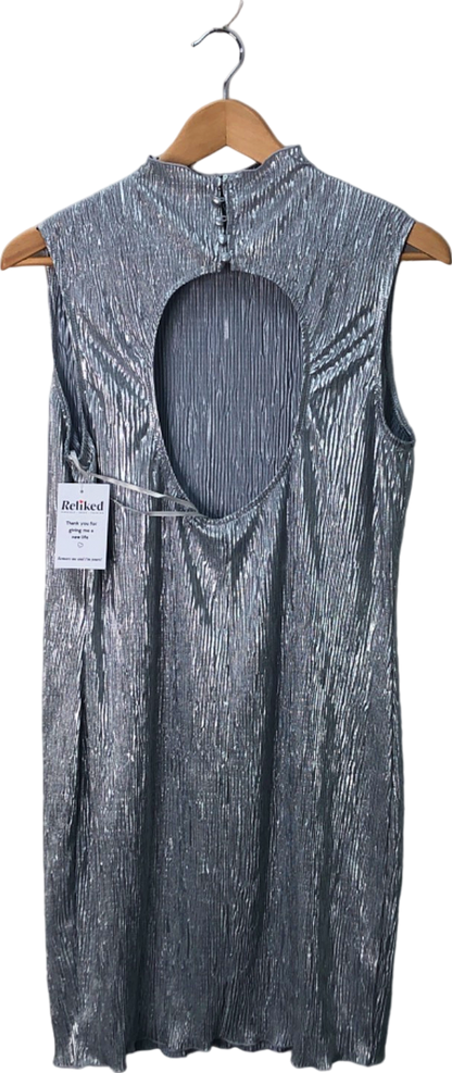 Vero Moda Silver SNADA SL Highneck CK Mini Dress M