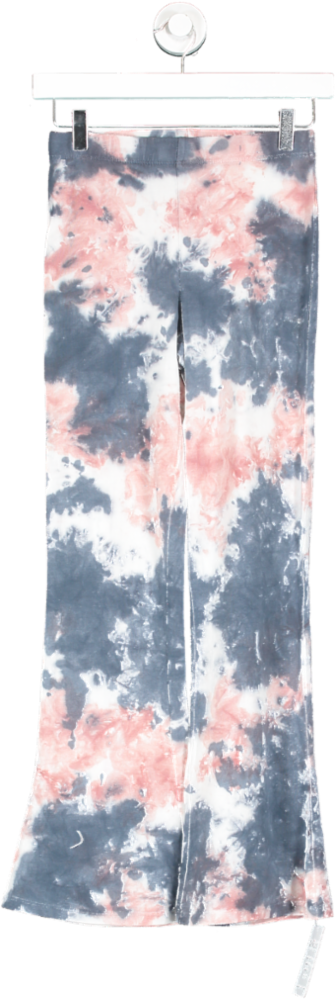 ASOS Multicoloured Tall Kick Flare Trouser In Tie Dye UK 8