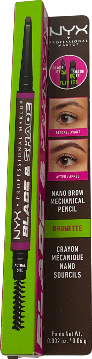 NYX Blade & Shade, Nano Brow Mechanical Pencil Brunette 0.06