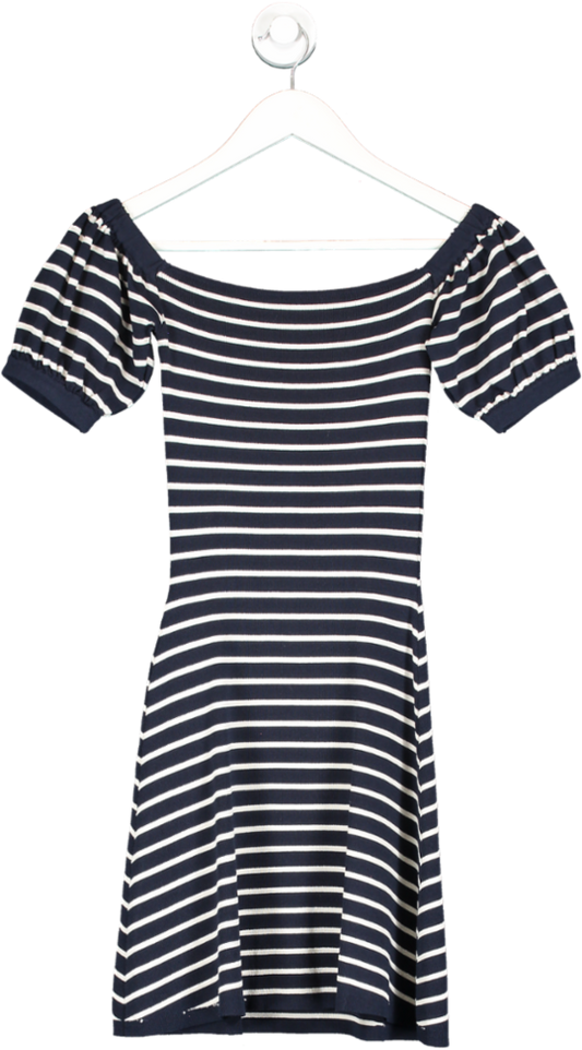 ZARA Blue Striped Mini Dress UK S