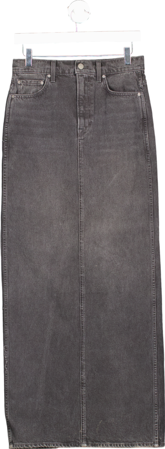 GRLFRND Grey Denim Pencil Skirt UK W26