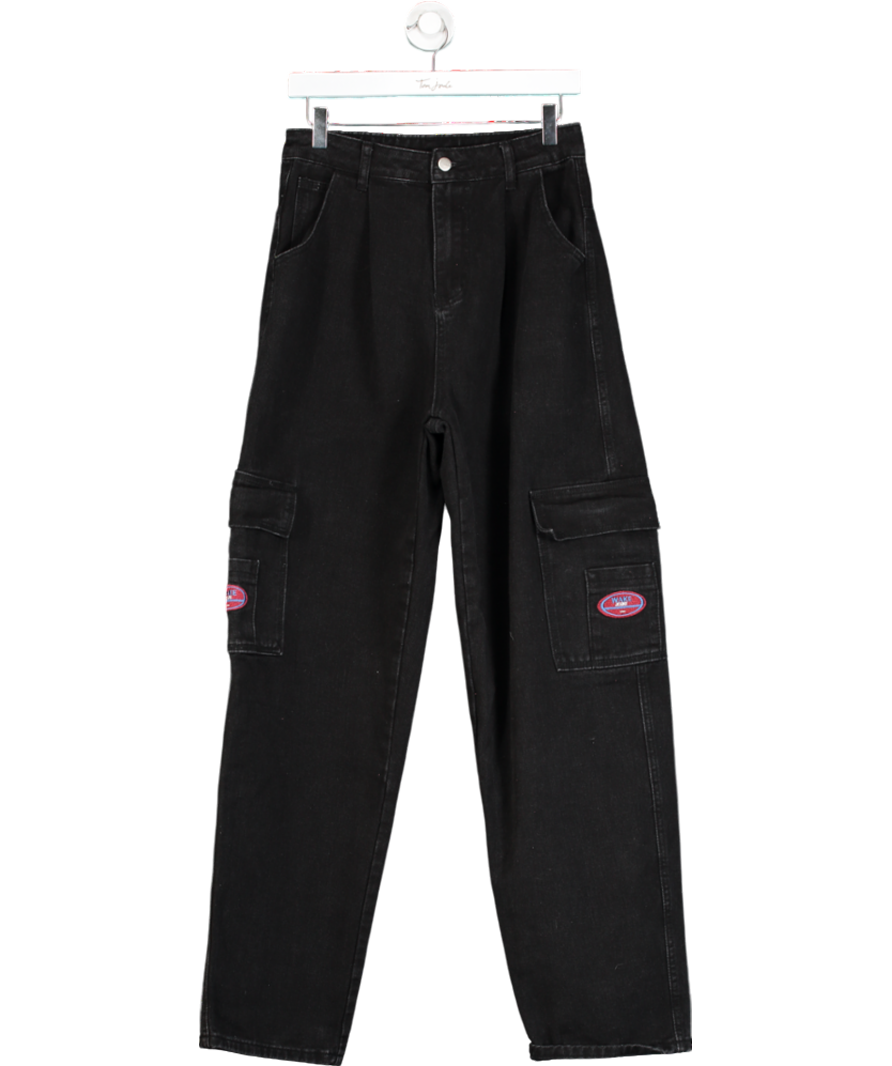 Wake Jeans Black 90’s Style Oversized Jeans UK XS/S