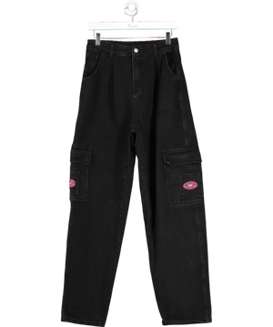 Wake Jeans Black 90’s Style Oversized Jeans UK XS/S