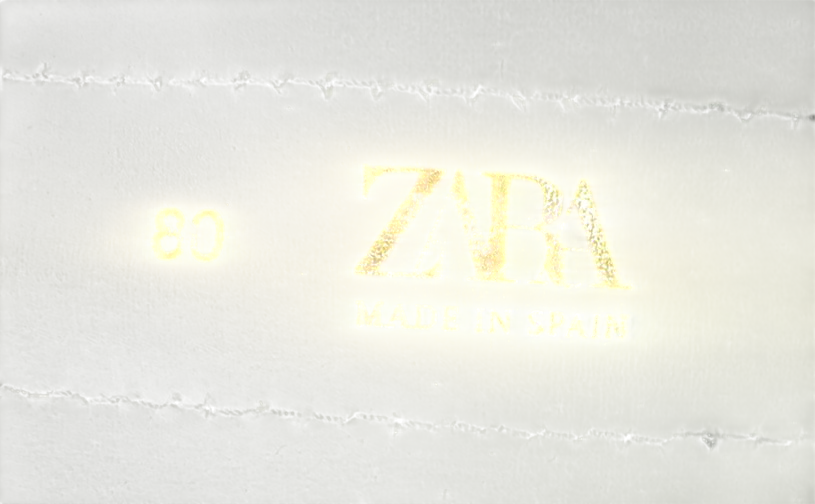 ZARA Black Leather Fringed buckle belt W31