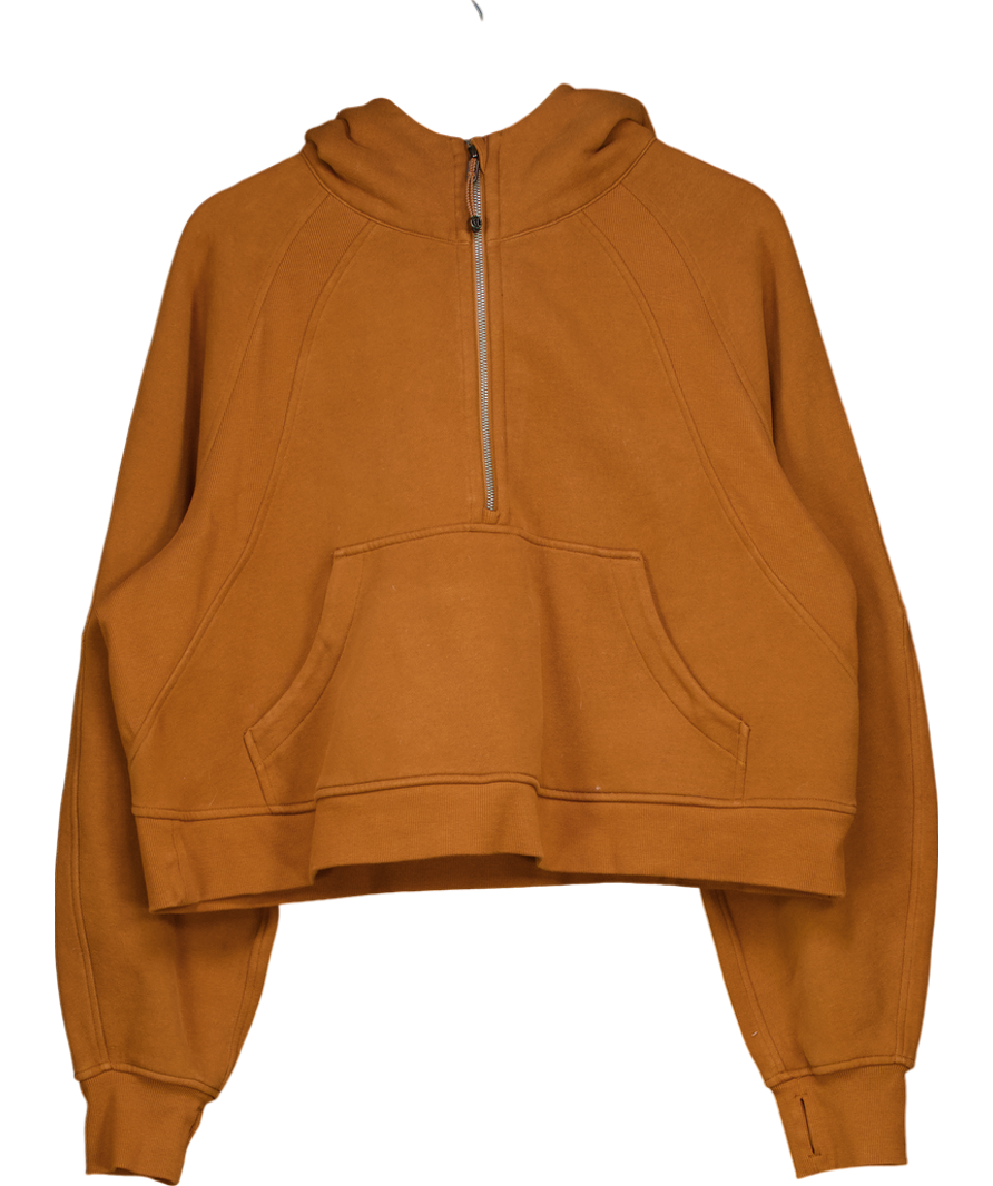 Lululemon Brown Scuba Oversized Half-zip Hoodie UK XL/XXL