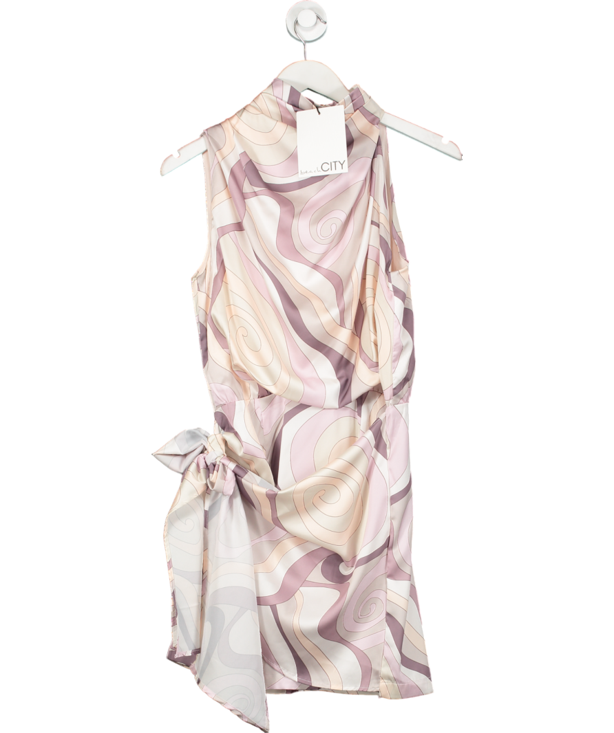 Beach City Multicoloured Harper Mini Dress Swirl Print UK S