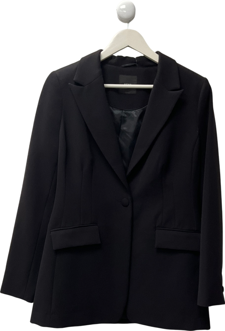 Next Black Tailored Single Breasted Blazer UK 10