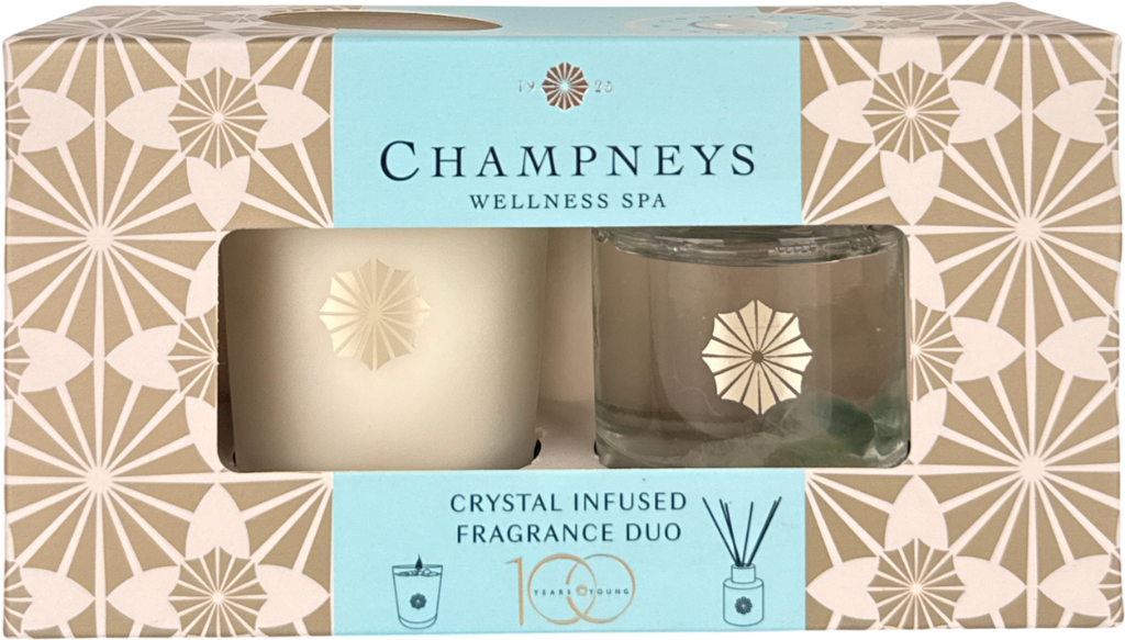 Champneys White Crystal Fragrance Duo Diffuser & Candle 45ml And 60g No Size
