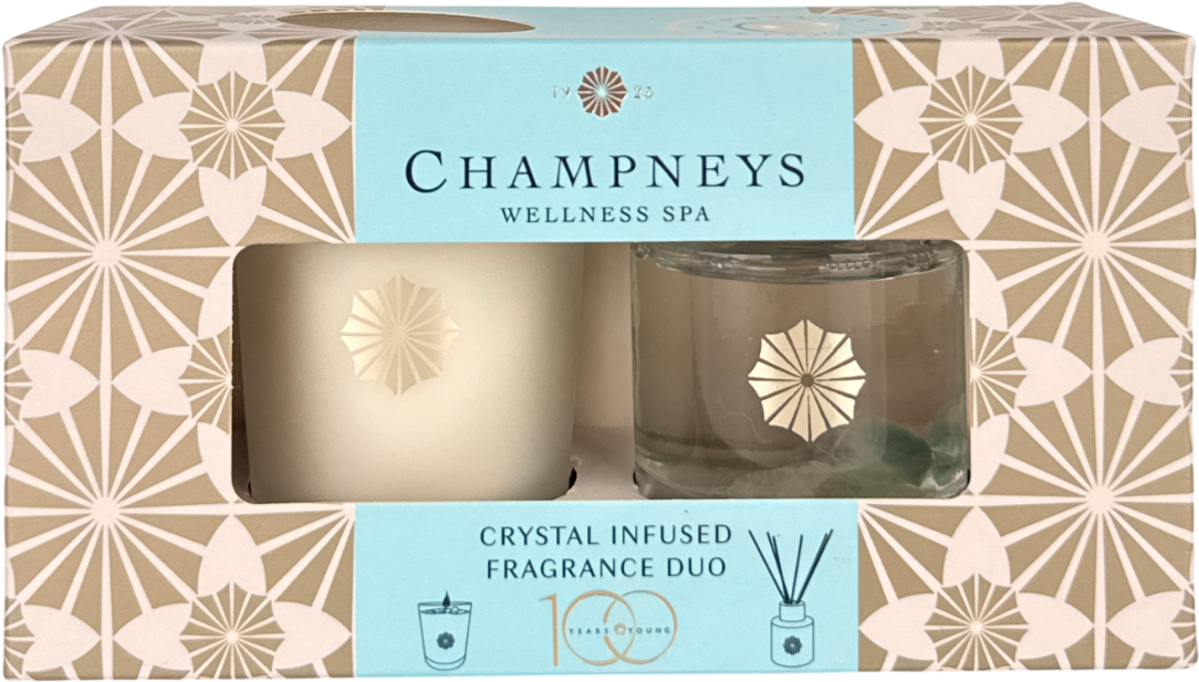 Champneys White Crystal Fragrance Duo Diffuser & Candle 45ml And 60g No Size