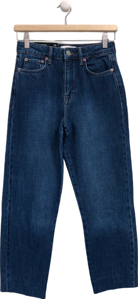Reiss Blue Straight High Rise Jeans UK 6