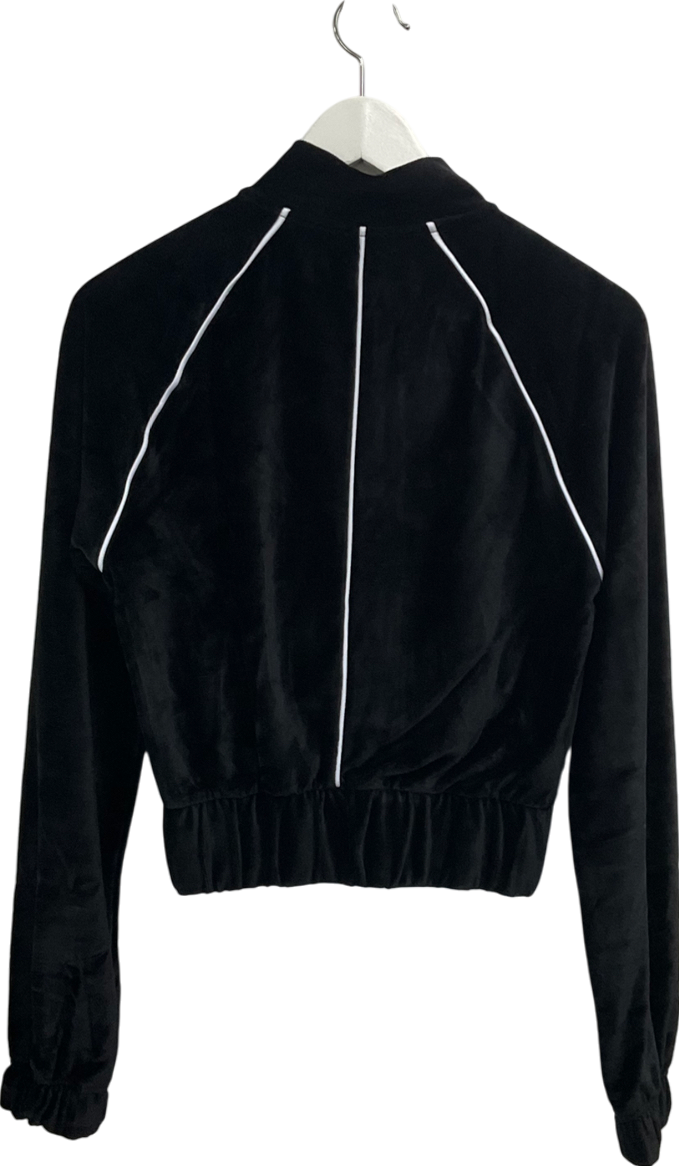 gymshark Black Velour Tracktop UK XS