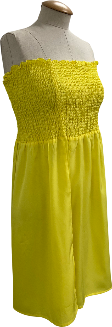 Studio Yellow Strapless Top UK 16