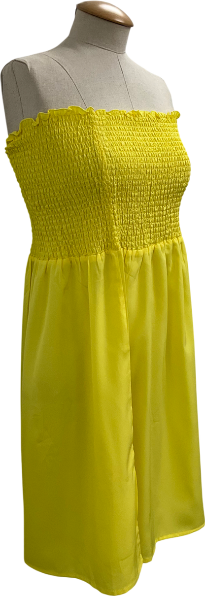 Studio Yellow Strapless Top UK 16