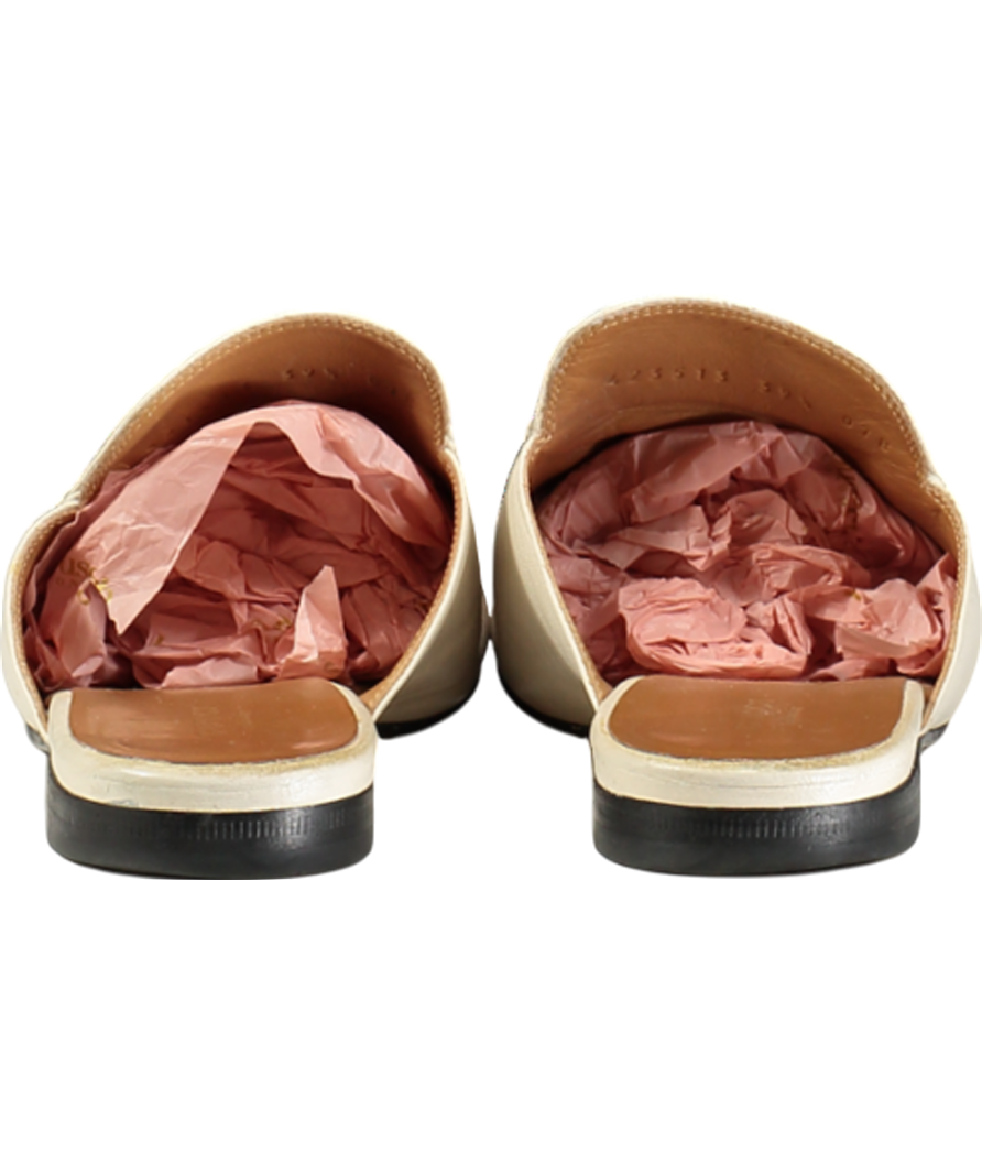 GUCCI Cream Princetown Slipper UK 6.5 EU 39.5 👠